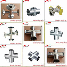 Sanitary Stainless Steel Cross with Tri Clamp Ends